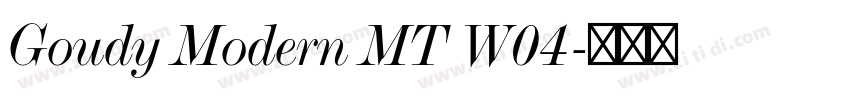 Goudy Modern MT W04字体转换